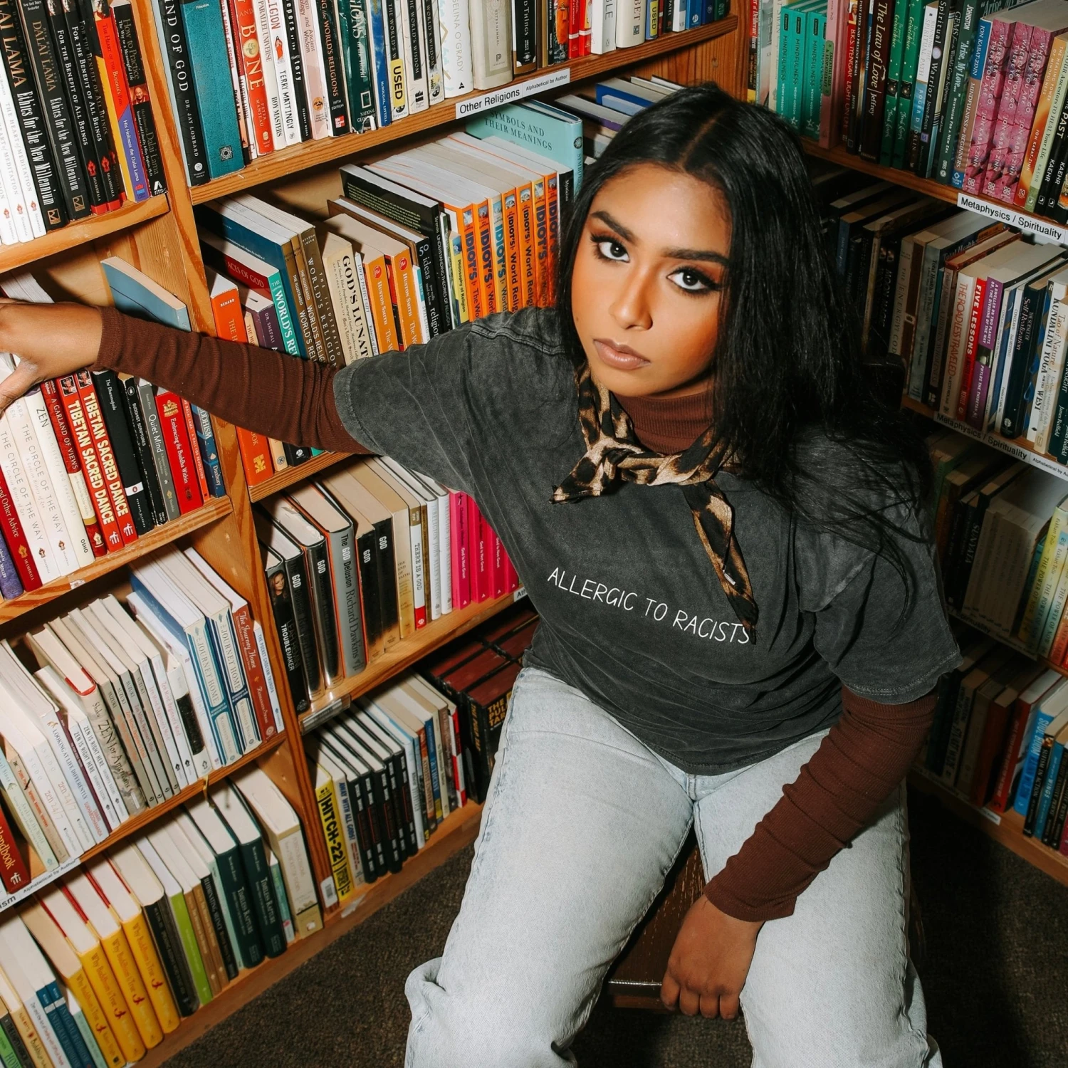 Allergic To Racists Tee 2 Allergic To Racists Tee - Image 2