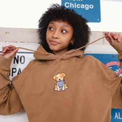 Animal Rescue Embroidered Hoodie -Aurora Style Shop animal rescue embroidered hoodie wear the peace 807122