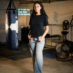 Bamboo Black Essential Tee -Aurora Style Shop bamboo black essential tee wear the peace 5508643