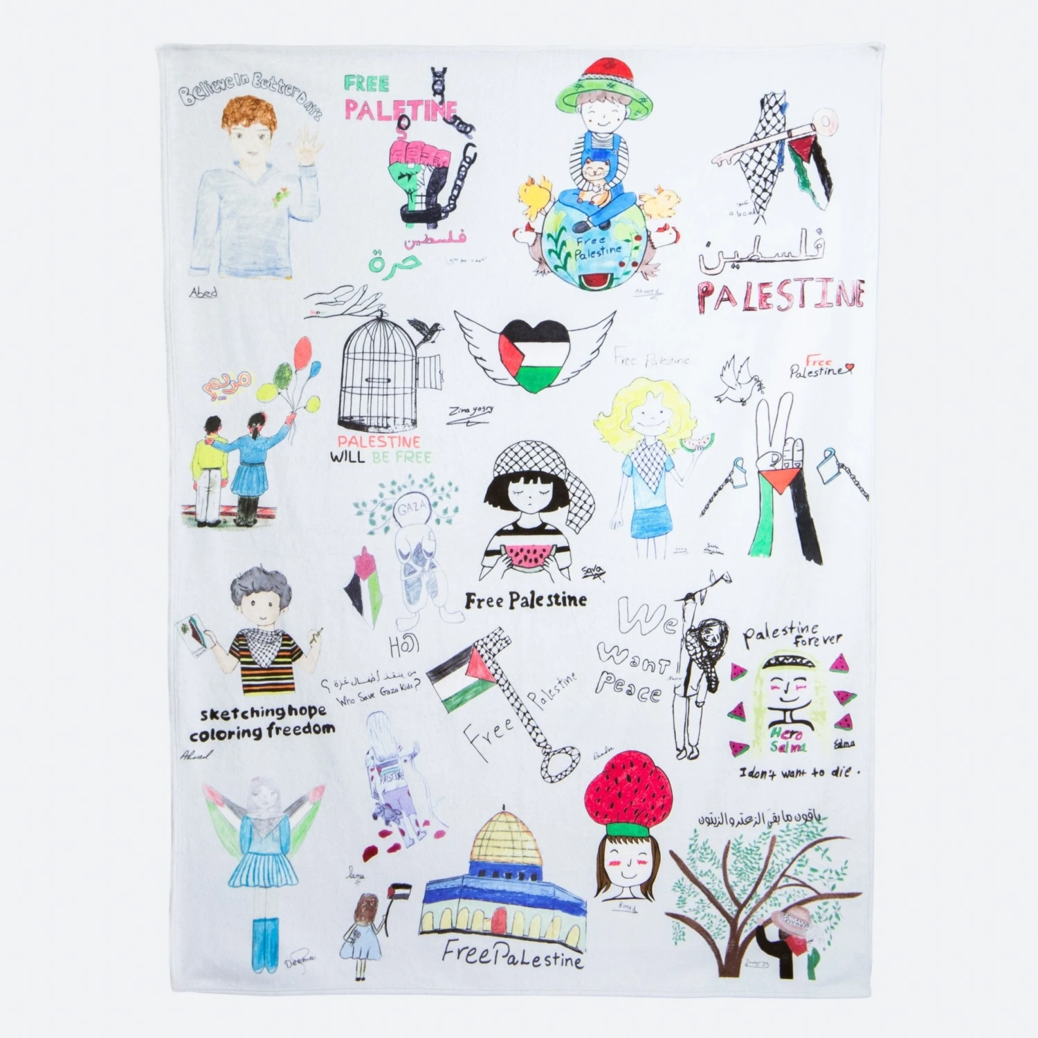 Children Of 🍉 Art Blanket 2 Children Of 🍉 Art Blanket - Image 2