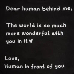 Dear Human Behind Me Hoodie -Aurora Style Shop dear human behind me hoodie wear the peace 228432