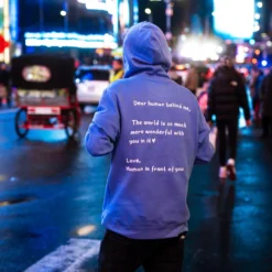 Dear Human Behind Me Hoodie -Aurora Style Shop dear human behind me hoodie wear the peace 805780
