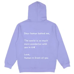 Dear Human Behind Me Hoodie -Aurora Style Shop dear human behind me hoodie wear the peace 993805