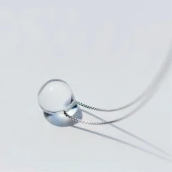 Water Drop Sterling Silver Necklace -Aurora Style Shop f1f735ef 8f50 4095 9d88 a6e74bf01bc7