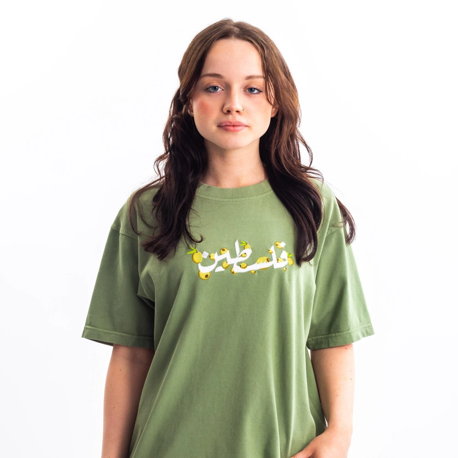 Falasteen Embroidered Heavyweight Tee 4 Falasteen Embroidered Heavyweight Tee - Image 4