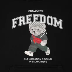 Freedom Bear Heavyweight Hoodie -Aurora Style Shop freedom bear heavyweight hoodie wear the peace 140918