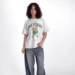 Freedom Bear Heavyweight Tee -Aurora Style Shop freedom bear heavyweight tee wear the peace 116959