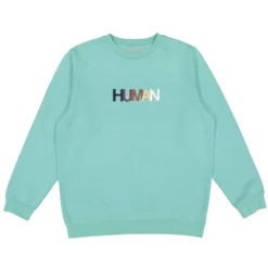Human Embroidered Crewneck -Aurora Style Shop human embroidered crewneck wear the peace 286666