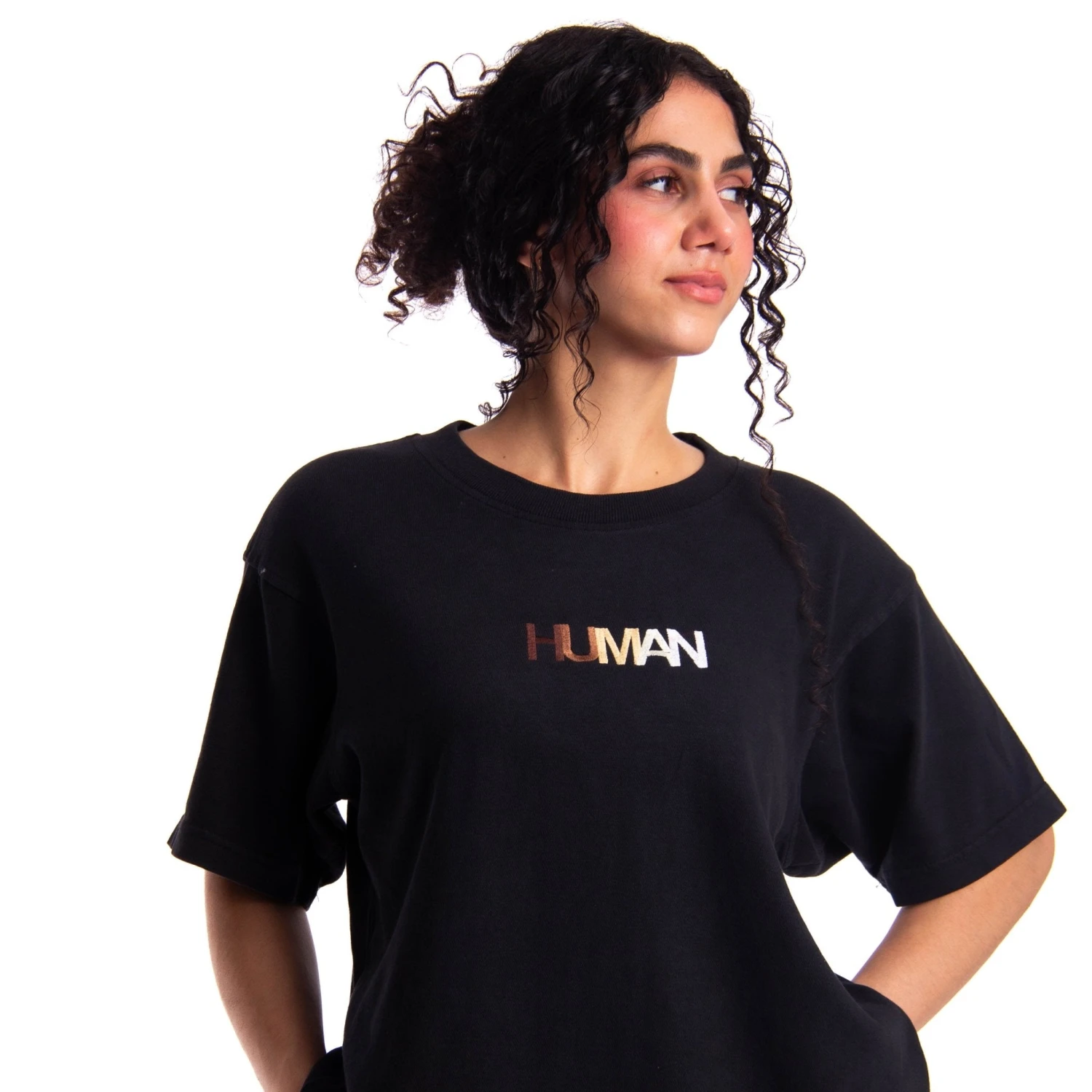 Human Embroidered Heavyweight Tee 3 Human Embroidered Heavyweight Tee - Image 3