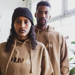 Human Embroidered Hoodie -Aurora Style Shop human embroidered hoodie wear the peace 126595