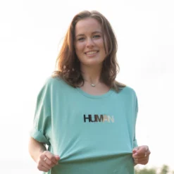 Human Embroidered Tee -Aurora Style Shop human embroidered tee wear the peace 948428