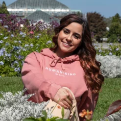 Human Kind Embroidered Hoodie -Aurora Style Shop human kind embroidered hoodie wear the peace 245527