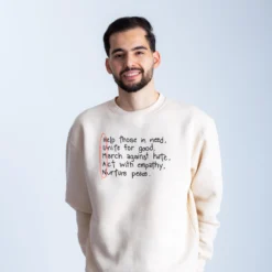 Human Values Crewneck -Aurora Style Shop human values crewneck wear the peace 531766