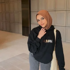 Human Embroidered Hoodie -Aurora Style Shop image 521196