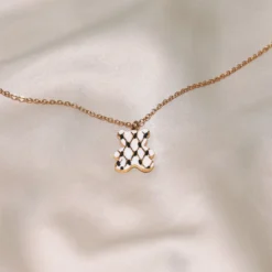 Kufiya Bear Necklace