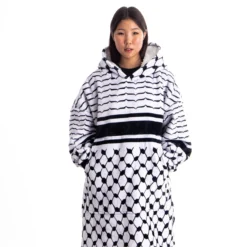 Kufiya Blanket Hoodie 21 Kufiya Blanket Hoodie -Aurora Style Shop kufiya blanket hoodie wear the peace 547481