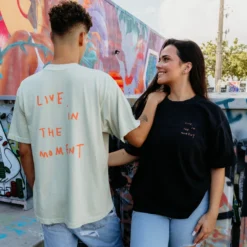 Live In The Moment Heavyweight Tee -Aurora Style Shop live in the moment oversized tee wear the peace 313467