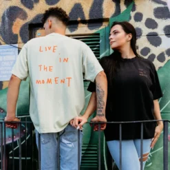 Live In The Moment Heavyweight Tee -Aurora Style Shop live in the moment oversized tee wear the peace 361646