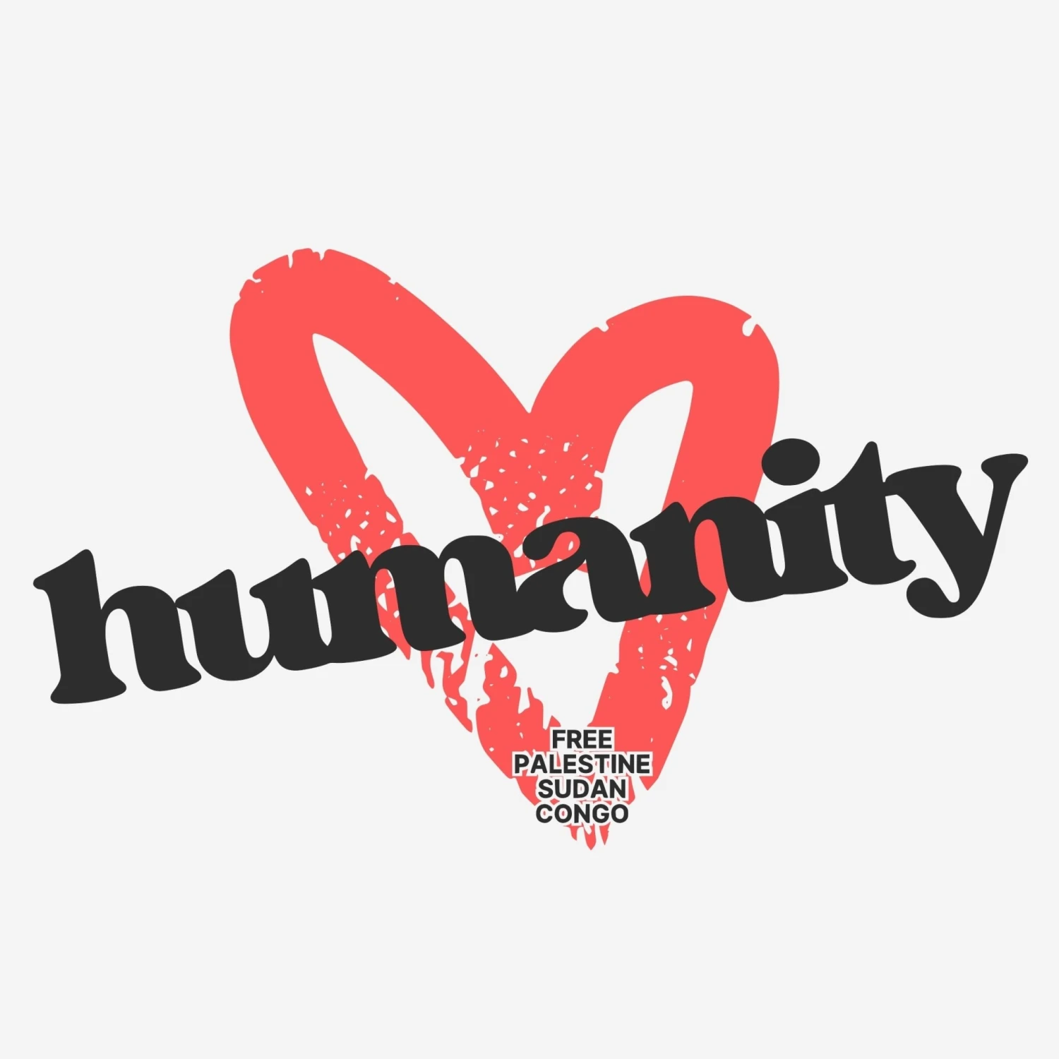 Love Humanity Heavyweight Tee 3 Love Humanity Heavyweight Tee - Image 3