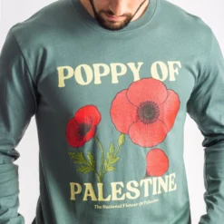 National Poppy Long Sleeve Tee -Aurora Style Shop national poppy long sleeve tee wear the peace 510495