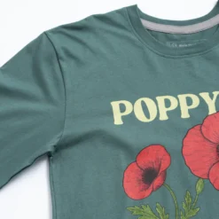National Poppy Long Sleeve Tee -Aurora Style Shop national poppy long sleeve tee wear the peace 524161