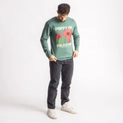 National Poppy Long Sleeve Tee -Aurora Style Shop national poppy long sleeve tee wear the peace 584029