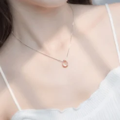 Water Drop Sterling Silver Necklace -Aurora Style Shop nhung luu y mua bac 925 h4 312549