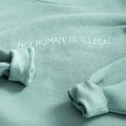 No Human Is Illegal Crewneck -Aurora Style Shop no human is illegal crewneck wear the peace 420600