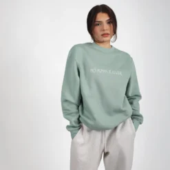 No Human Is Illegal Crewneck -Aurora Style Shop no human is illegal crewneck wear the peace 530682