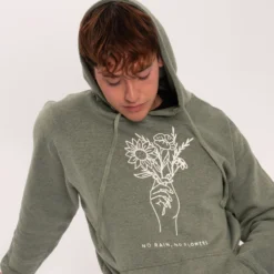 No Rain No Flowers Hoodie -Aurora Style Shop no rain no flowers hoodie wear the peace 783636