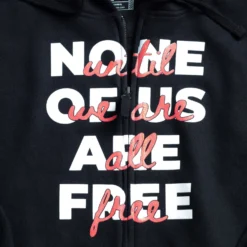 Aurora Style Shop 14 Aurora Style Shop -Aurora Style Shop none of us are free zip up hoodie wear the peace 984367