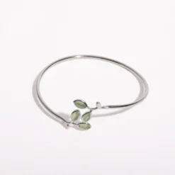Olive Branch Sterling Silver Bangle -Aurora Style Shop olive branch sterling silver bangle wear the peace 444570