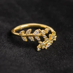 Olive Branch Sterling Silver Ring