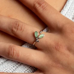 The Olive Sterling Silver Ring -Aurora Style Shop olive branch sterling silver ring wear the peace 987135