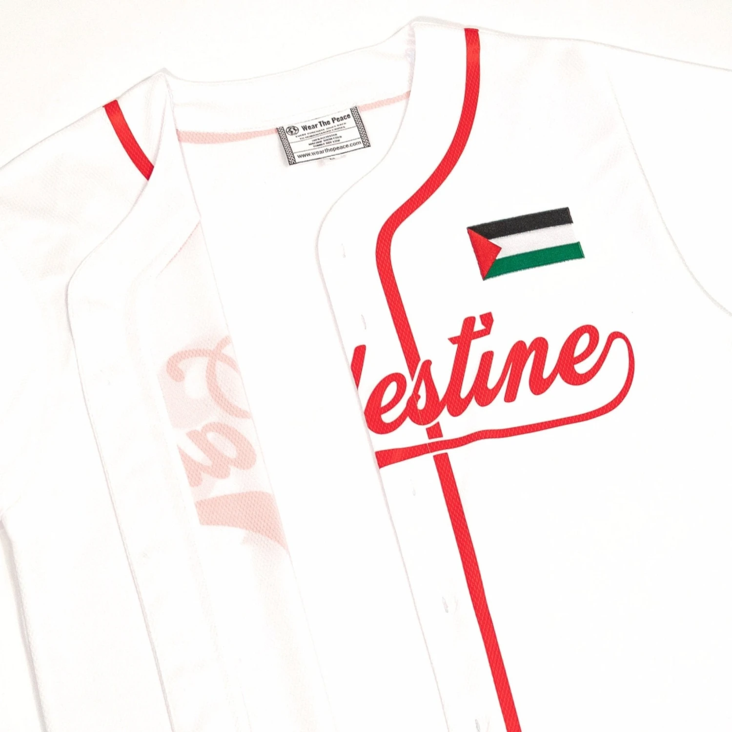Palestine Baseball Home Jersey 4 Palestine Baseball Home Jersey - Image 4