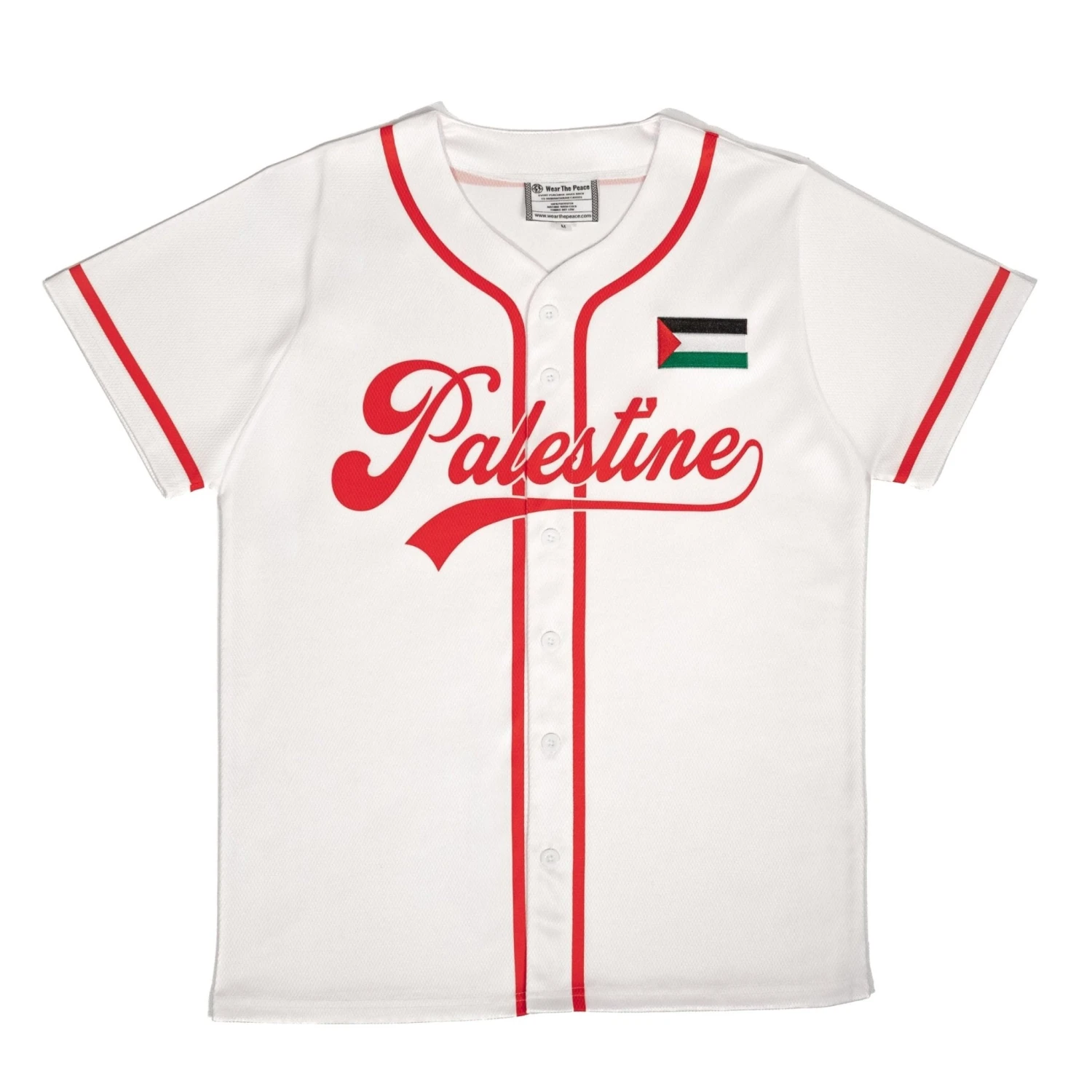 Palestine Baseball Home Jersey 1 Palestine Baseball Home Jersey