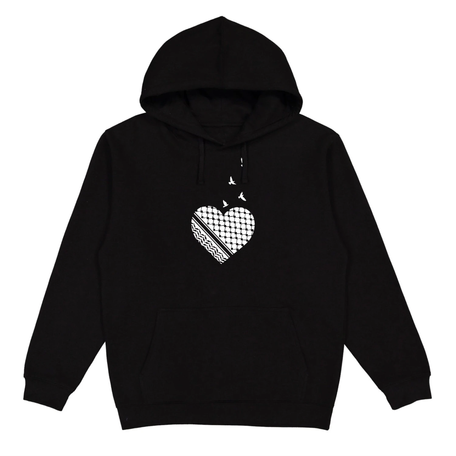 Palestine Heart Hoodie 3 Palestine Heart Hoodie - Image 3