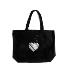 Kufiya Heart Jumbo Tote Bag