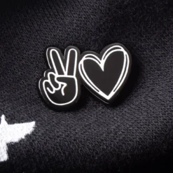 Peace And Love Pin -Aurora Style Shop peace and love pin wear the peace 794301
