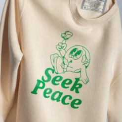 Seek Peace Crewneck -Aurora Style Shop seek peace crewneck wear the peace 678123