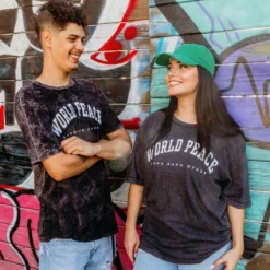 World Peace Vintage Tee -Aurora Style Shop world peace vintage tee wear the peace 853580