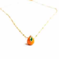 Yaffa's Orange Necklace -Aurora Style Shop yaffas orange necklace wear the peace 666748